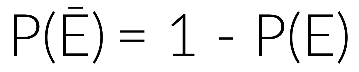 P(E complement)