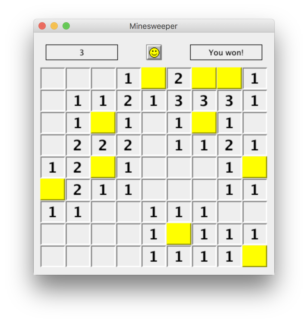 won, not all mines guessed